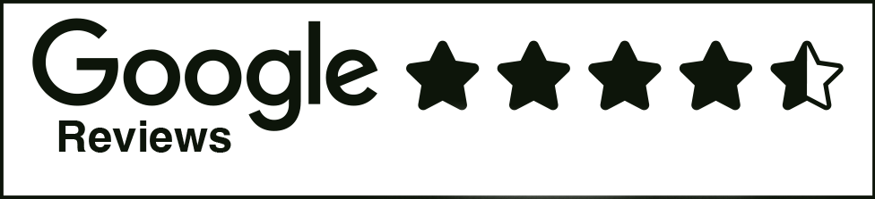 Google Reviews graphic showing 5 star rating for Dreamery Hideaway.